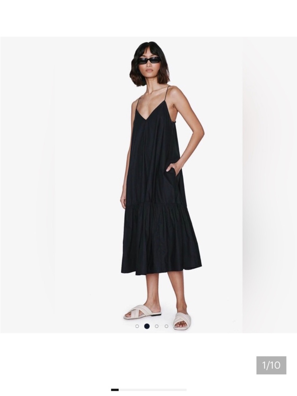 Anine Bing Averie dress in black
